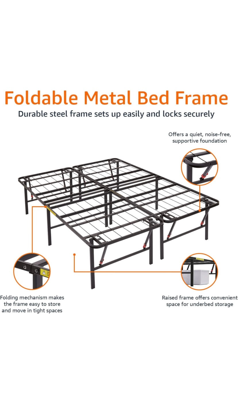 Metal Platform Bed Frame 14 inch
