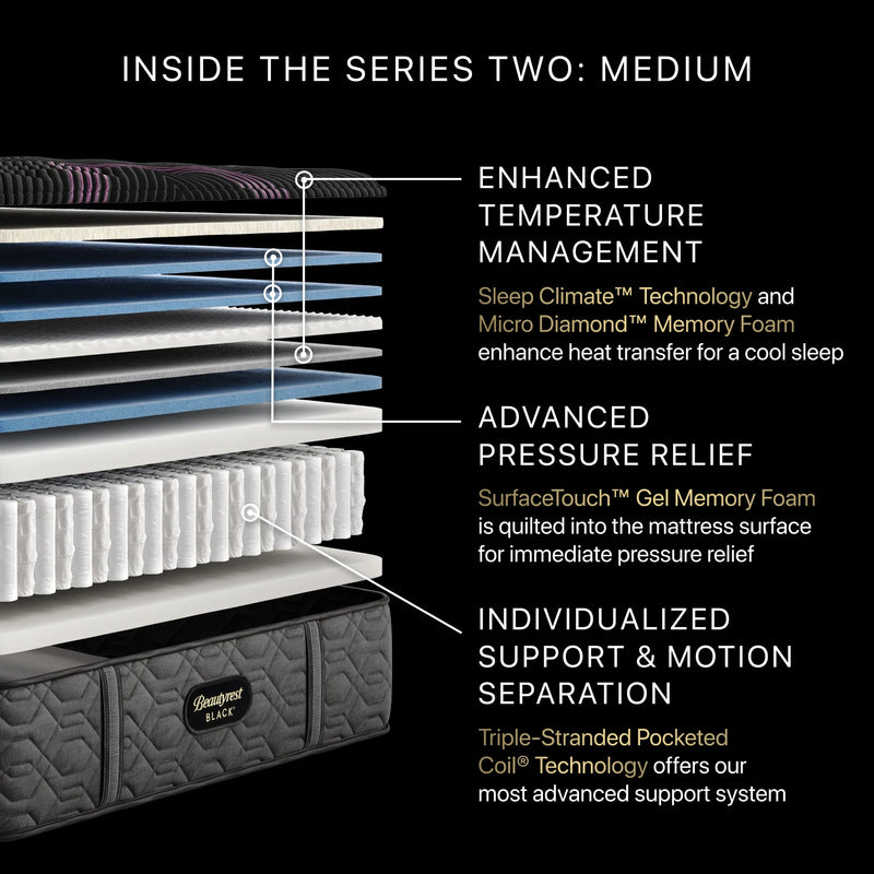 Beautyrest Black Series 2 Medium - The Mattress Center (Fresno,CA)