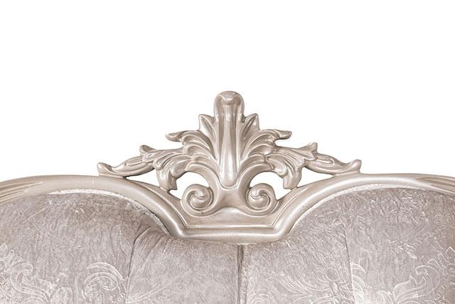 Acapulco White & Espresso Loveseat - The Mattress Center (Fresno,CA)