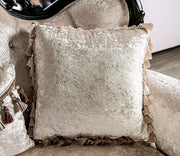 Acapulco White & Espresso Loveseat - The Mattress Center (Fresno,CA)