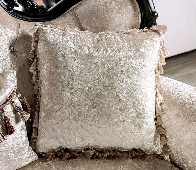 Acapulco White & Espresso Loveseat - The Mattress Center (Fresno,CA)