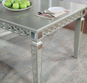ADALIA Dining Table, Silver - The Mattress Center (Fresno,CA)