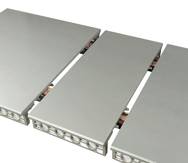 ADALIA Dining Table, Silver - The Mattress Center (Fresno,CA)