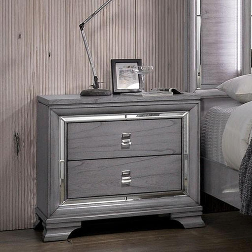 Alanis Light Gray Night Stand - The Mattress Center (Fresno,CA)