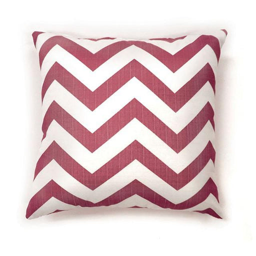 Zoe Red Chevron 18" X 18" Pillow, Red Chevron (2/CTN) - The Mattress Center (Fresno,CA)