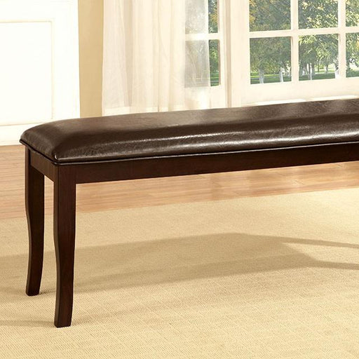 Woodside Dark Cherry/Espresso Bench - The Mattress Center (Fresno,CA)