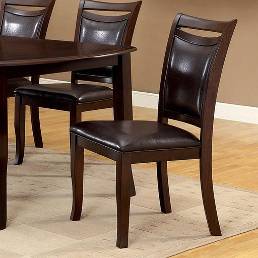 Woodside Dark Cherry/Espresso Side Chair (2/CTN) - The Mattress Center (Fresno,CA)