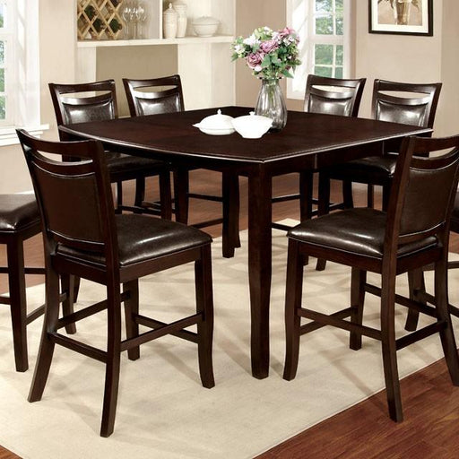 WOODSIDE II Dark Cherry/Espresso Counter Ht. Table w/ 18" Leaf - The Mattress Center (Fresno,CA)
