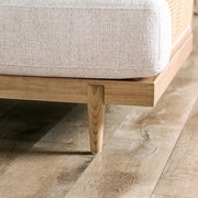 ALESUND Loveseat, Beige/Light Oak, Natural & Brown - The Mattress Center (Fresno,CA)