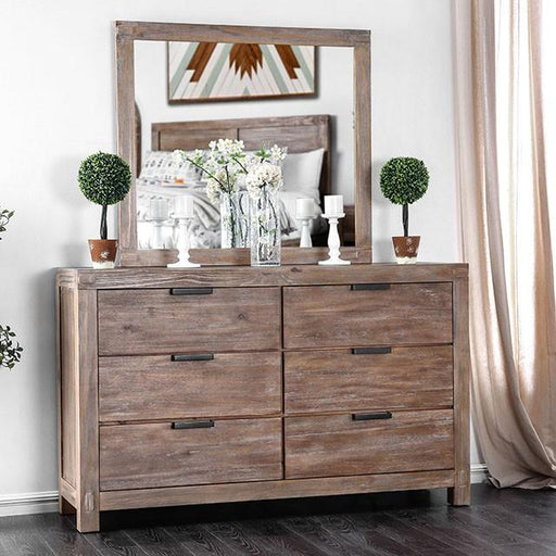 Wynton Weathered Light Oak Dresser - The Mattress Center (Fresno,CA)