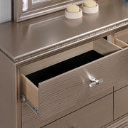 ALLIE Dresser Beige & Rose Gold - The Mattress Center (Fresno,CA)