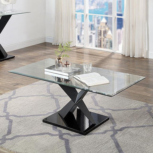 XANTHUS Coffee Table, Black - The Mattress Center (Fresno,CA)