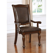 Alpena Brown Cherry/Espresso Arm Chair & Side Chair (2/CTN) - The Mattress Center (Fresno,CA)
