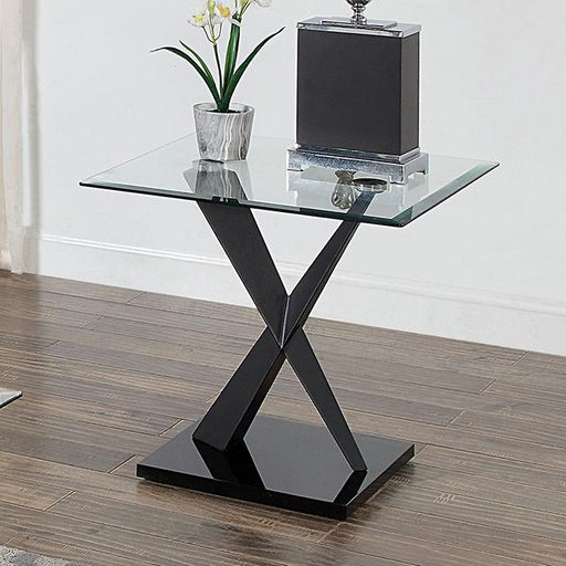 XANTHUS End Table, Black - The Mattress Center (Fresno,CA)