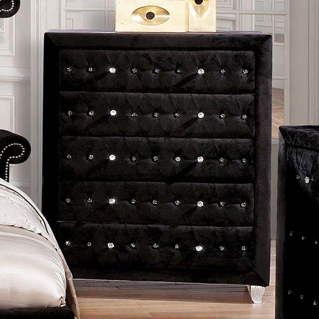 Alzir Gray & Black Chest - The Mattress Center (Fresno,CA)