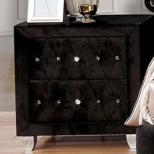 Alzire Black & Blue Night Stand - The Mattress Center (Fresno,CA)