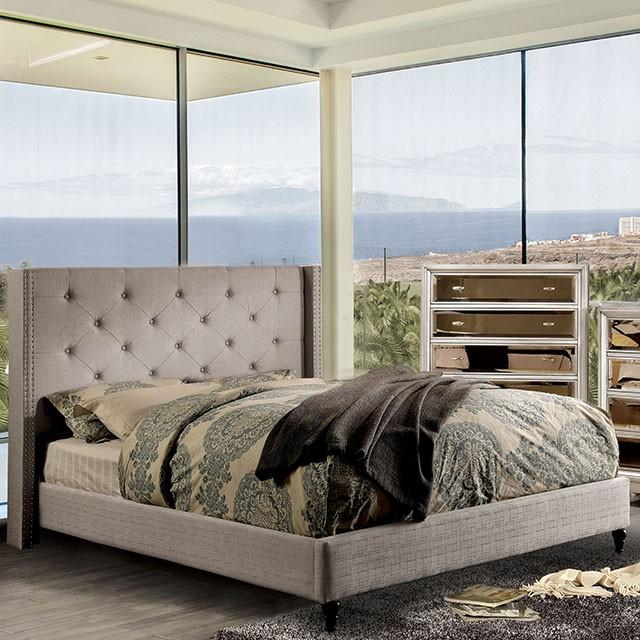 Anabelle E.King Bed Purple & Natural - The Mattress Center (Fresno,CA)