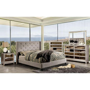 Anabelle E.King Bed Purple & Natural - The Mattress Center (Fresno,CA)