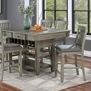 ANAYA Counter Ht. Table, Gray - The Mattress Center (Fresno,CA)