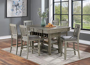 ANAYA Counter Ht. Chair (2/CTN), Gray/Lt. Gray - The Mattress Center (Fresno,CA)