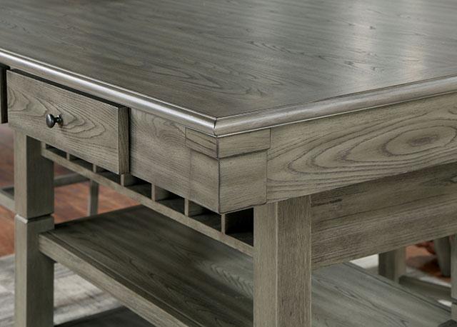 ANAYA Counter Ht. Table, Gray - The Mattress Center (Fresno,CA)