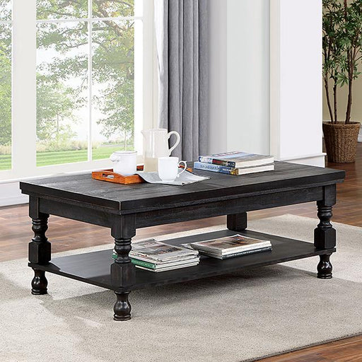 CALANDRA Coffee Table, Antique Black - The Mattress Center (Fresno,CA)