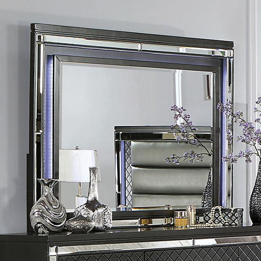 CALANDRIA Mirror w/ LED, Gray - The Mattress Center (Fresno,CA)