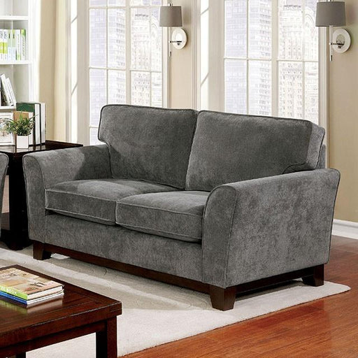 Caldicot Gray Love Seat - The Mattress Center (Fresno,CA)