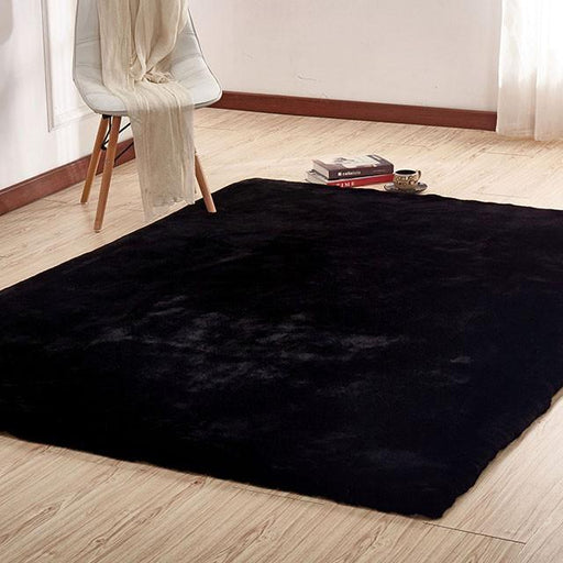 Caparica Black 5' X 7' Area Rug - The Mattress Center (Fresno,CA)