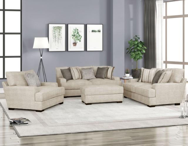ARDENFOLD Ottoman, Beige & Gray - The Mattress Center (Fresno,CA)