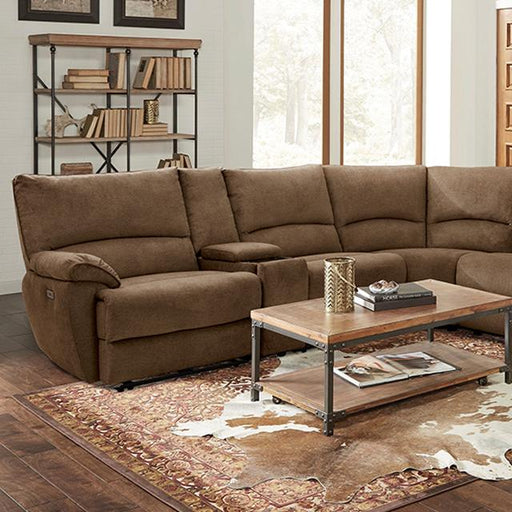CERELIA Power Sectional, Brown - The Mattress Center (Fresno,CA)