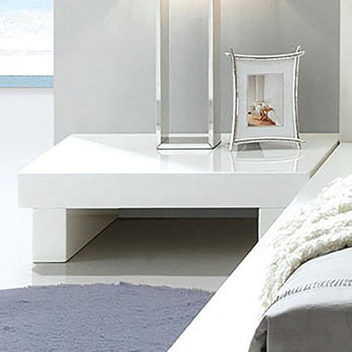 Christie Glossy White Night Stand - The Mattress Center (Fresno,CA)