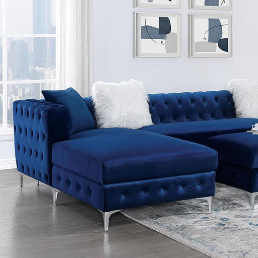 CIABATTONI Sectional, Navy - The Mattress Center (Fresno,CA)