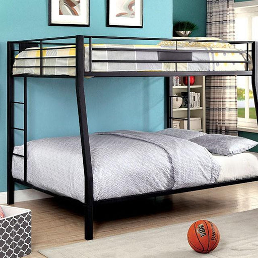 CLAREN Black Full/Queen Bunk Bed - The Mattress Center (Fresno,CA)