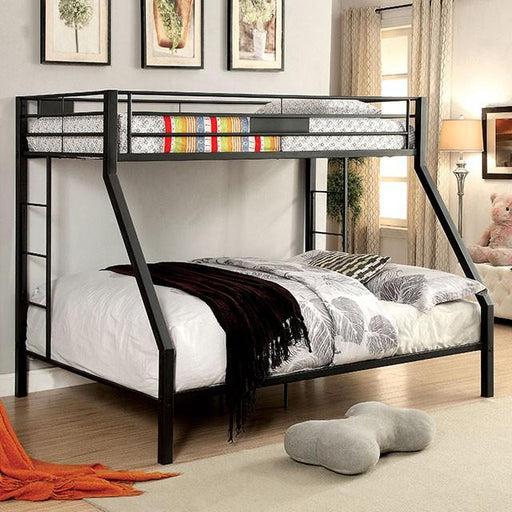 CLAREN Black Twin/Queen Bunk Bed - The Mattress Center (Fresno,CA)