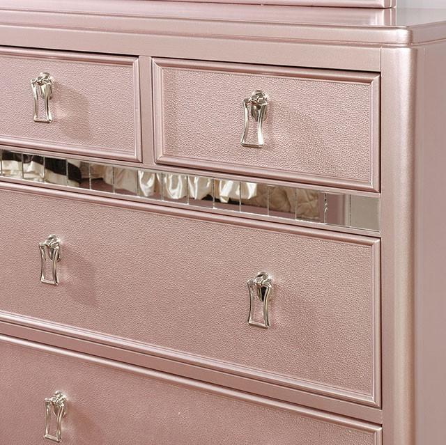 Ariston Rose Gold Dresser - The Mattress Center (Fresno,CA)