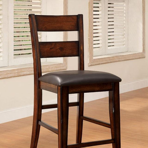 DICKINSON II Dark Cherry Counter Ht. Chair (2/CTN) - The Mattress Center (Fresno,CA)