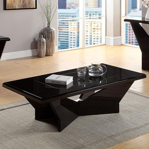 DUBENDORF Coffee Table, Black - The Mattress Center (Fresno,CA)