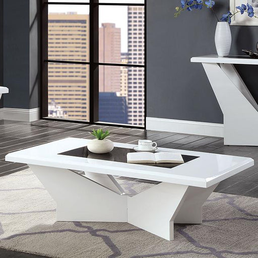 DUBENDORF Coffee Table, White - The Mattress Center (Fresno,CA)