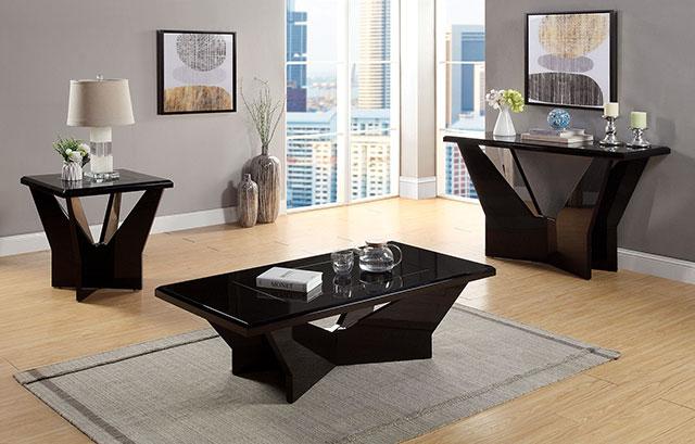DUBENDORF End Table, Black - The Mattress Center (Fresno,CA)
