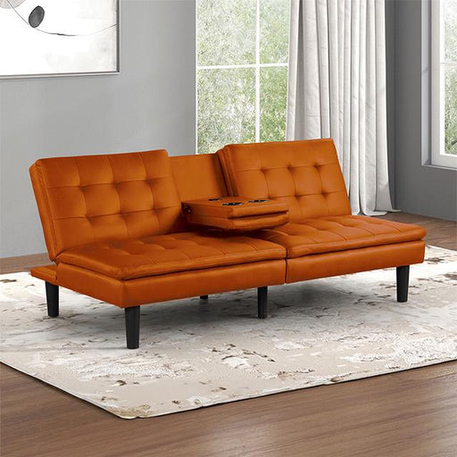 Eidsberg Futon Sofa Bed Orange, Grey, Brown, & Black - The Mattress Center (Fresno,CA)