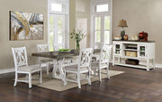 AULETTA Dining Table, Gray - The Mattress Center (Fresno,CA)