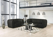 AVERSA Loveseat, Black, Gray, & White - The Mattress Center (Fresno,CA)