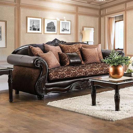 ELPIS Brown/Espresso Sofa - The Mattress Center (Fresno,CA)