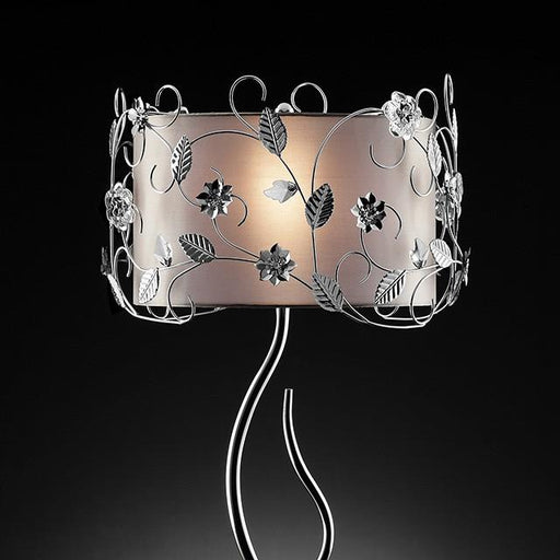 Elva Silver/Chrome Table Lamp, Double Shade - The Mattress Center (Fresno,CA)