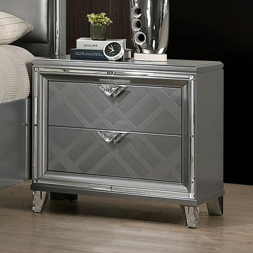 EMMELINE Night Stand w/ USB Outlet - The Mattress Center (Fresno,CA)
