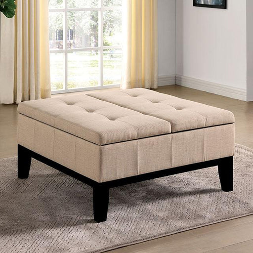 FAZIO Storage Ottoman, Beige - The Mattress Center (Fresno,CA)