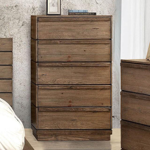 COIMBRA Rustic Natural Tone Chest - The Mattress Center (Fresno,CA)