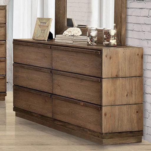 COIMBRA Rustic Natural Tone Dresser - The Mattress Center (Fresno,CA)