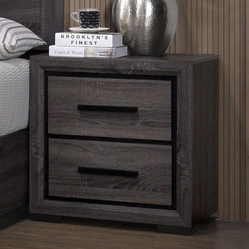 Conwy Gray Night Stand - The Mattress Center (Fresno,CA)